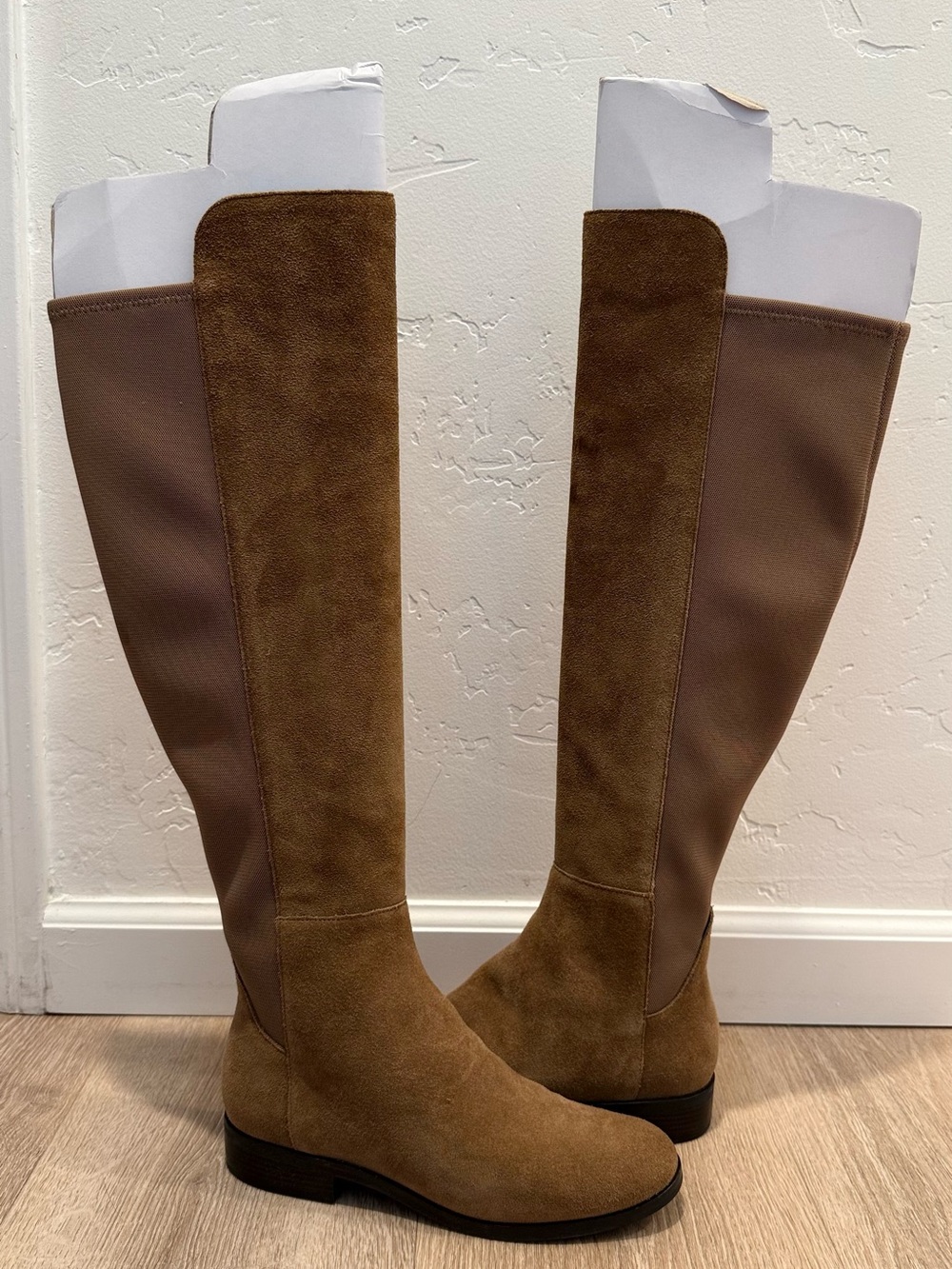 Cole Haan Tall Suede Over-the-Knee Boots in Chestnut Brown